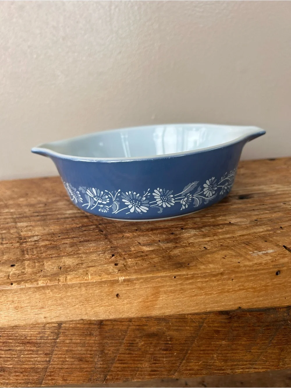 Vintage Pyrex USA “Colonial Blue Mist” Casserole Dish 500ml #26